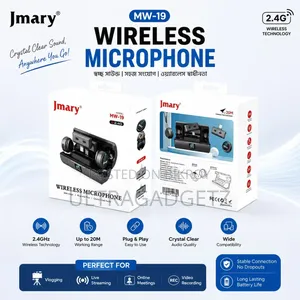 Jmary MW-19 Noise Cancellation Dual Wireless Microphone