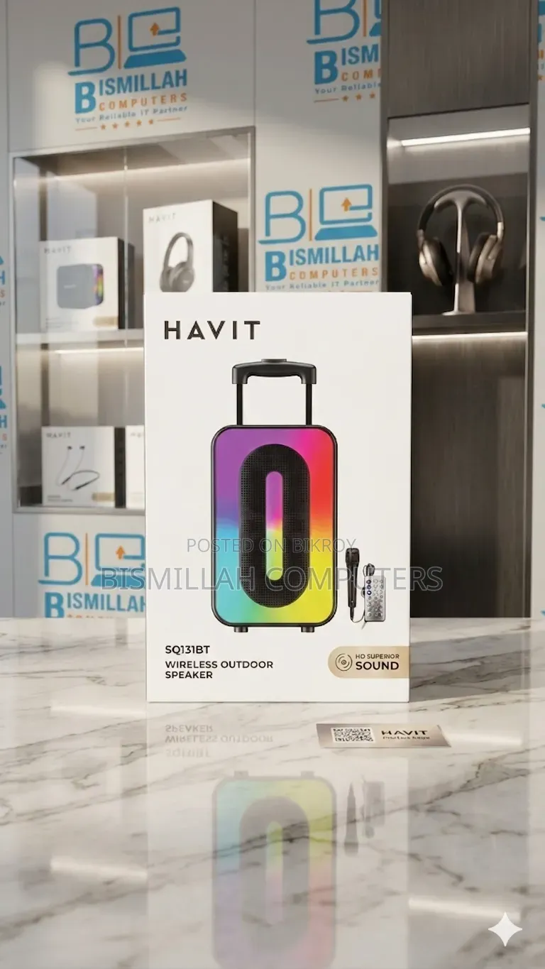 Havit Sq131bt Multi-Function Outdoor Bluetooth Speaker With Mic
