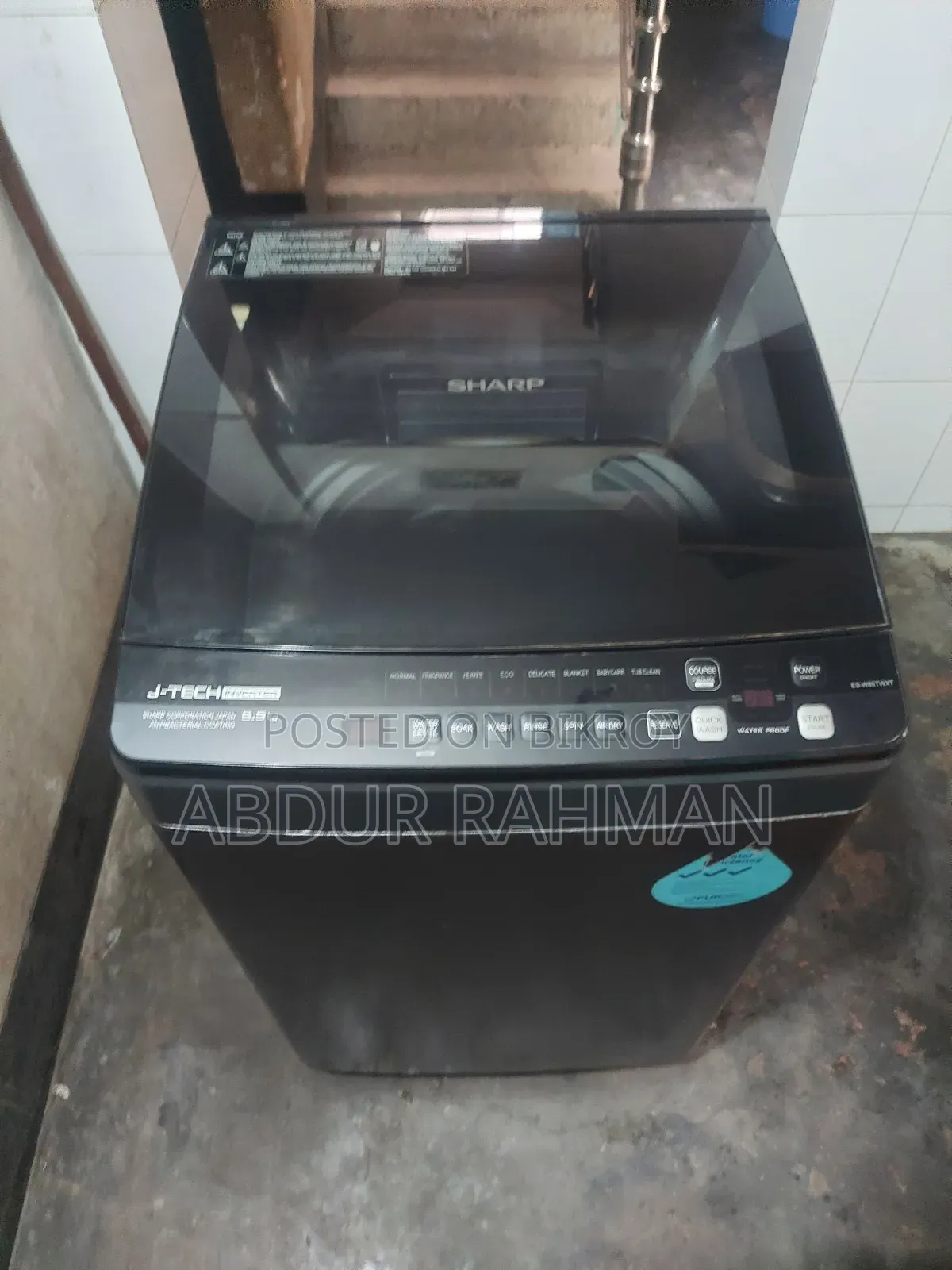 Sharp 8.5 Kg Full Auto Inverter Washing Machine