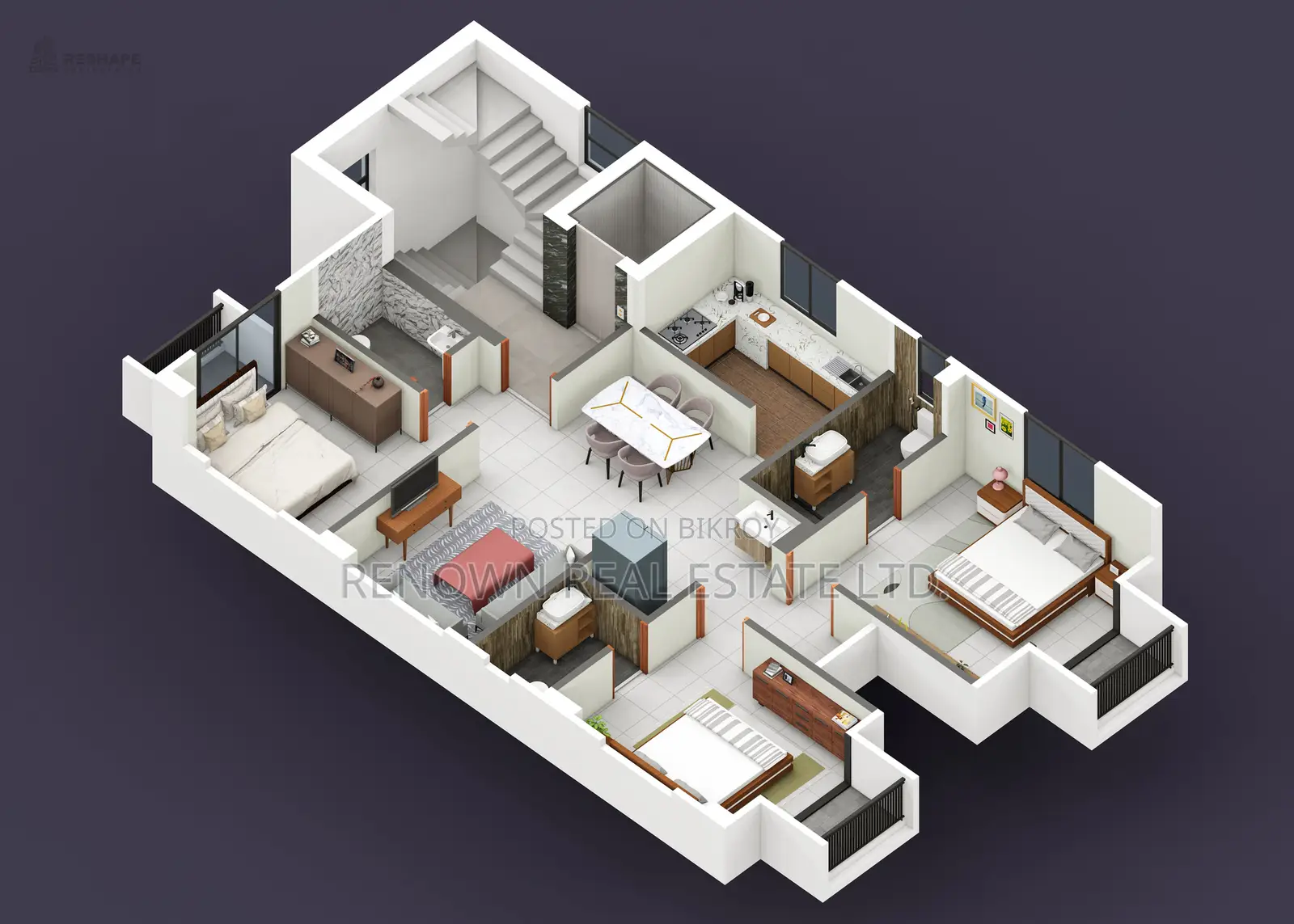 3bdrm Apartment in Renown Real Estate, Uttara for sale