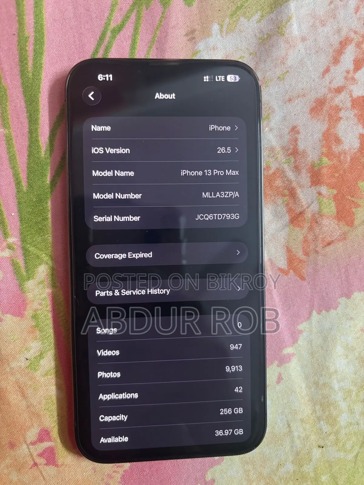 Apple iPhone 13 Pro Max 256 GB Black