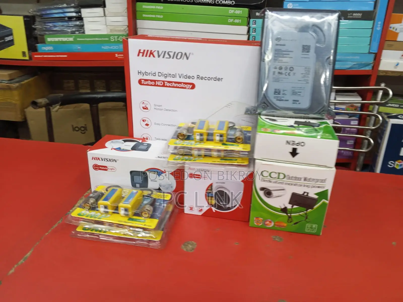 2 Pcs Full Hd Camera, 500gb Hdd Dvr Total Packages