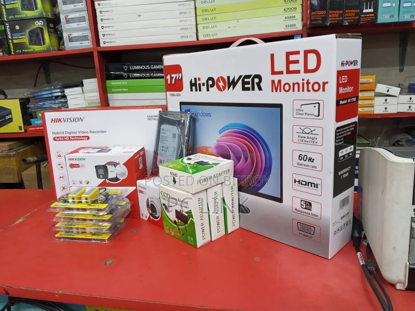 Monitor 17"/2 Pcs Full Hd Camera, 500gb Hdd Dvr Total Packages