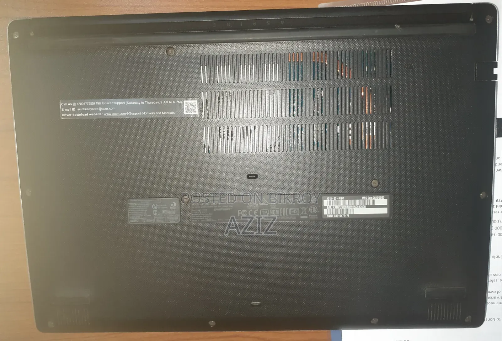 Laptop Acer Aspire 3 A315-23 12GB AMD Ryzen 3 SSD 1.5T