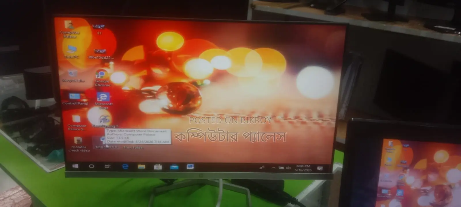 Hp Monitor 100% Fresh M22f Ips Borderless