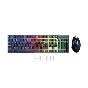 Pc Power Pgc801ta01 Rgb Wired Black Gaming Keyboard Mouse Combo