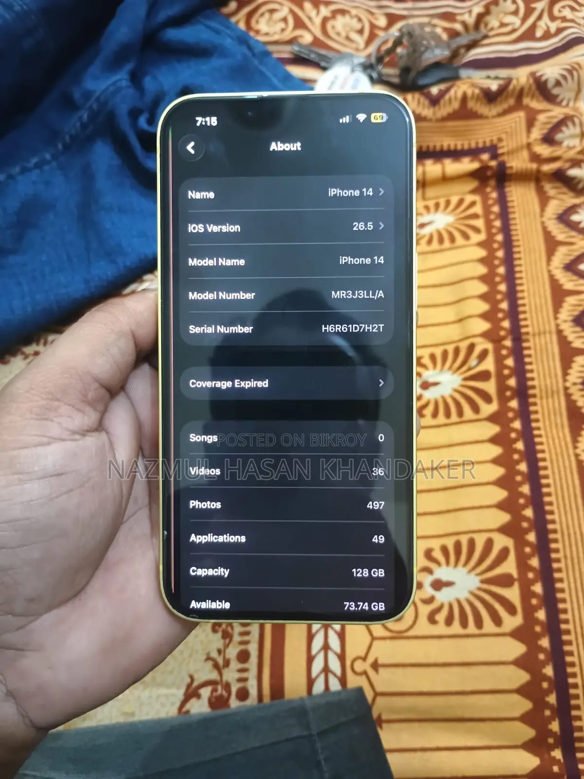 Apple iPhone 14 128 GB Gold