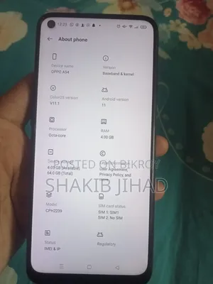 Oppo A54 64 GB Black