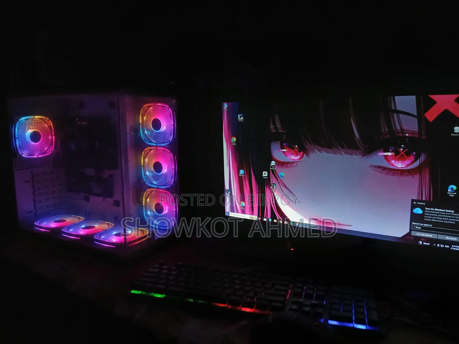 Desktop Computer MSI Model 16GB AMD Ryzen 5 SSD 512GB