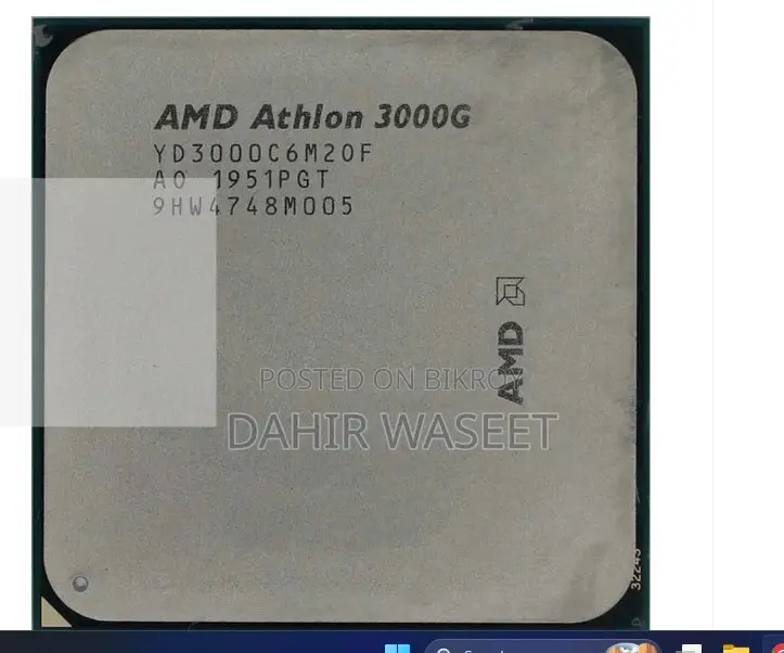 Athlon 3000g Processor Up for Sale