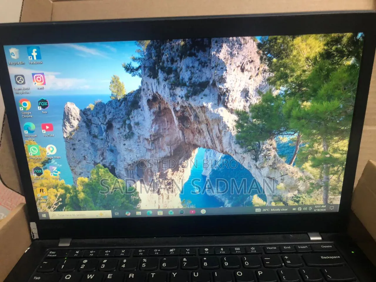 Laptop Lenovo ThinkPad T470s 8GB Intel Core I5 SSD 128GB