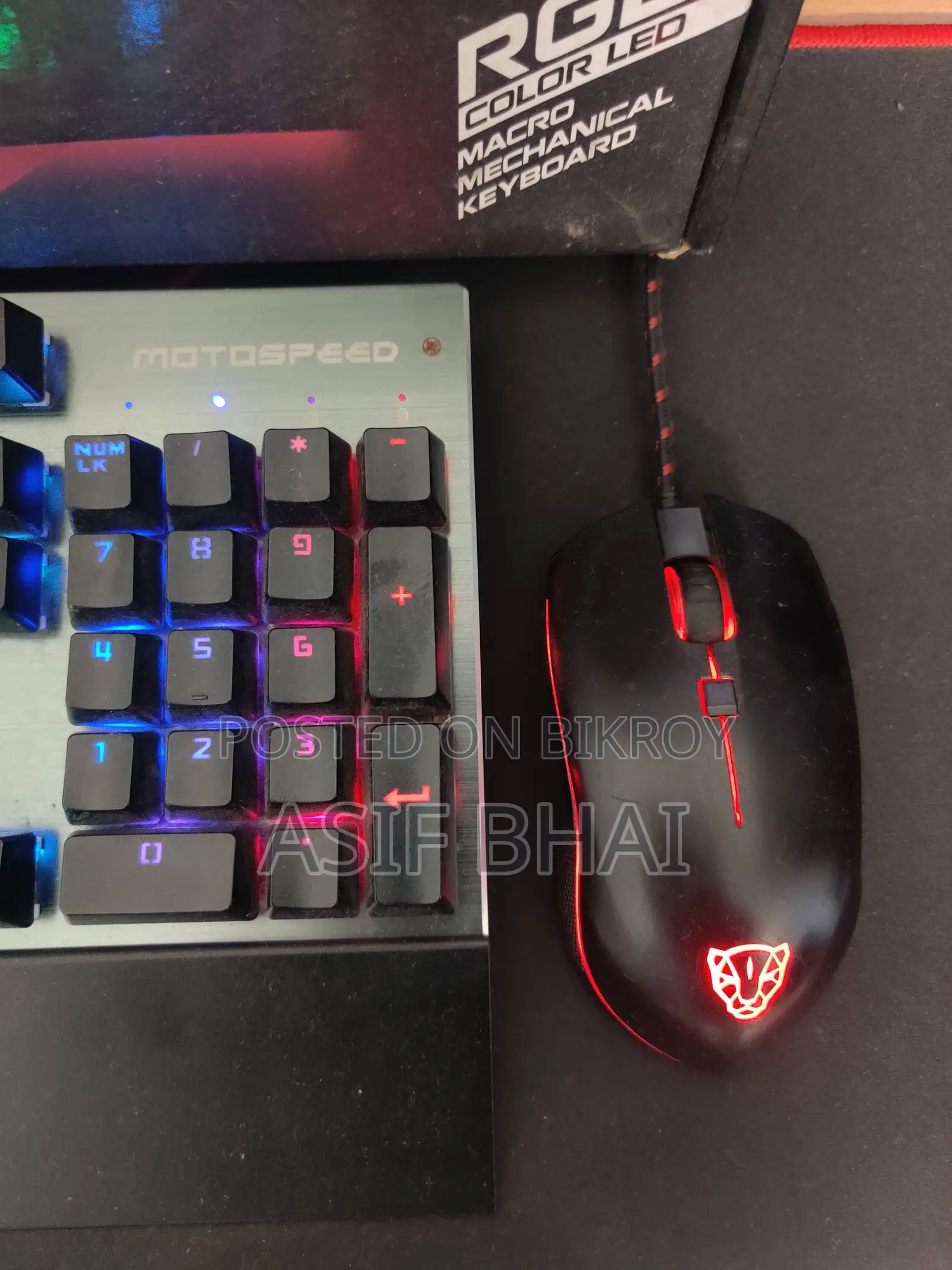 Motospeed Ck108 Mechanical Keyboard + Motospeed V40 RGB Gaming Mouse