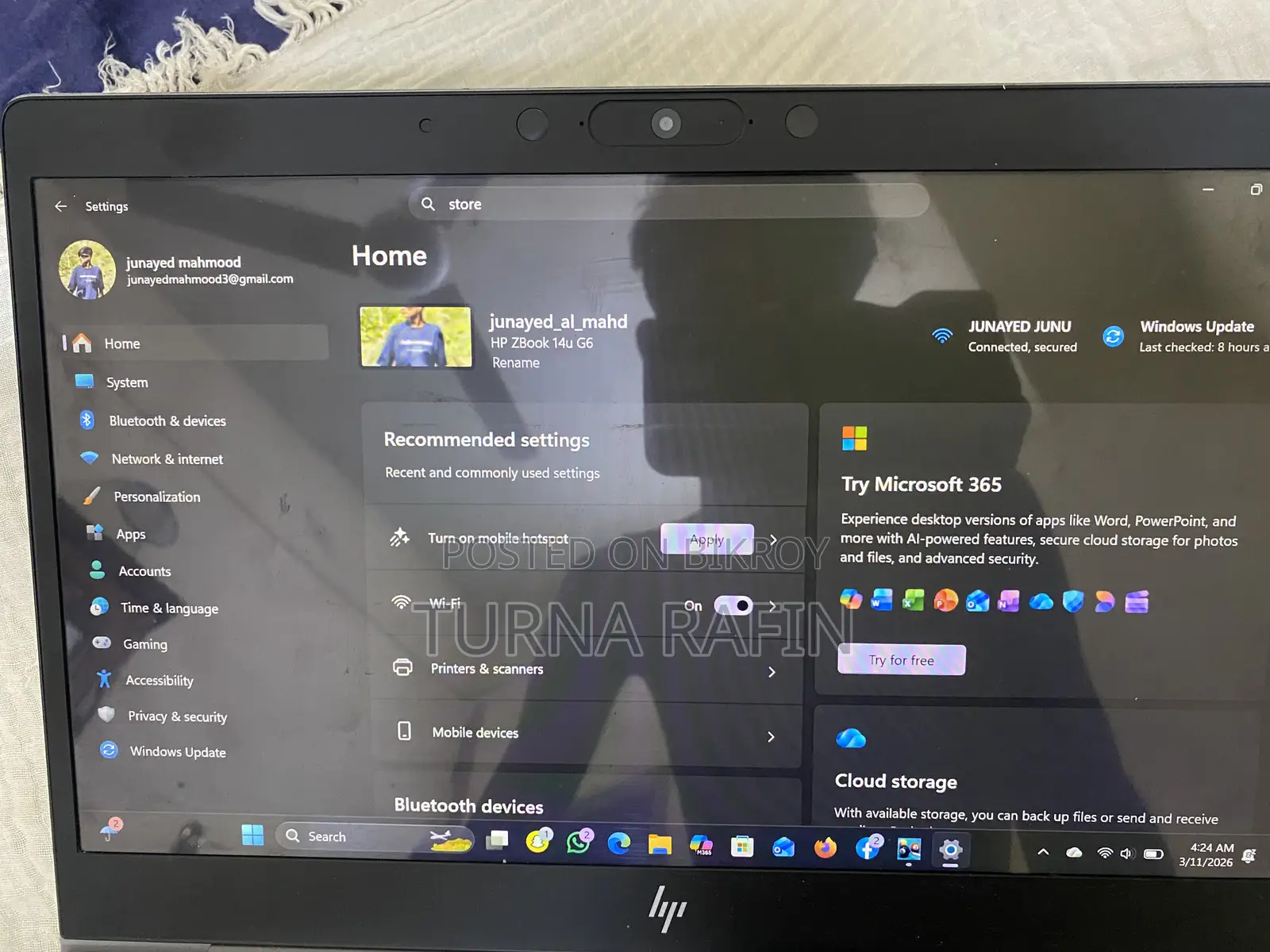 Laptop HP ZBook Firefly 14 G10 12GB Intel Core i5 HDD+SSD 256GB