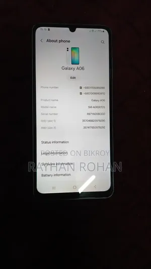 Samsung Galaxy A06 64 GB White