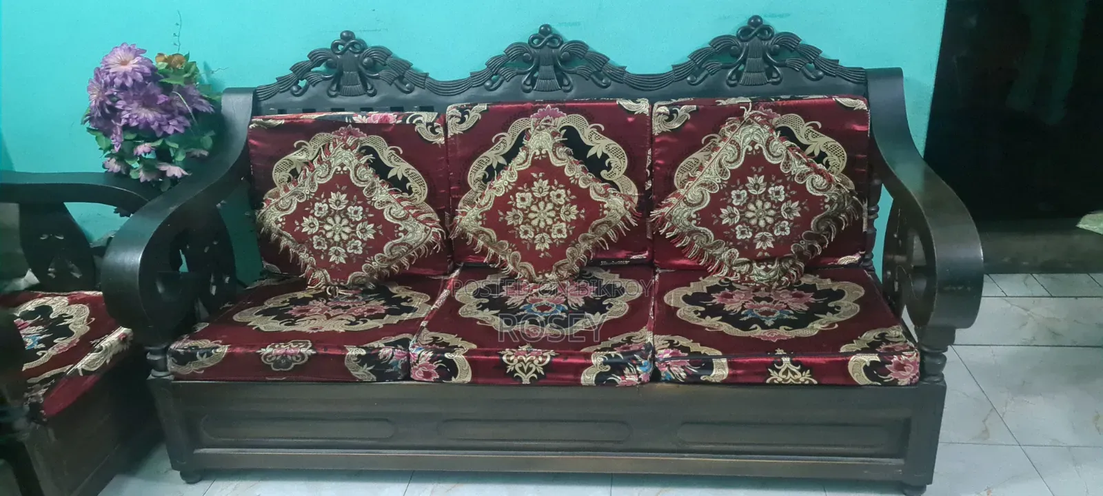 অরিজিনাল চিটাগাং সেগুন কাঠের সোফাসেট