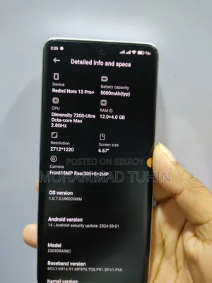 Xiaomi Redmi Note 13 Pro+ 256 GB White