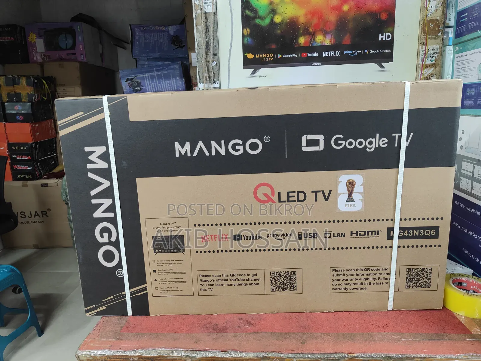 Mango Google TV 43" 
Model: Mg43n3q6