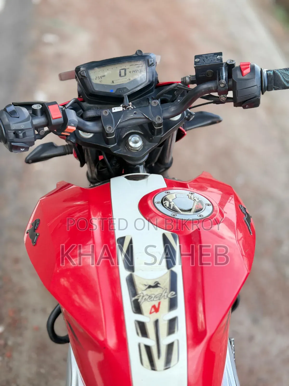 TVS Apache RTR 160 4V 2019 Red