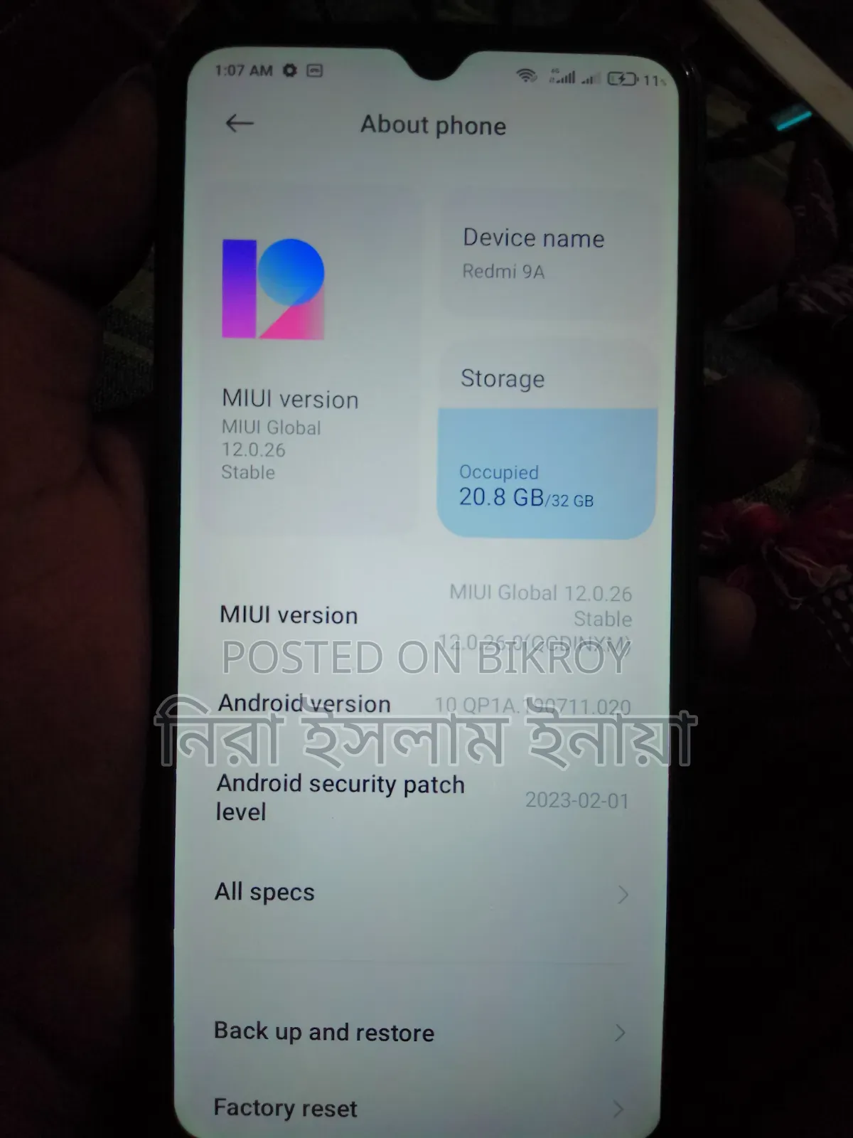 Xiaomi Redmi 9A 32 GB Blue