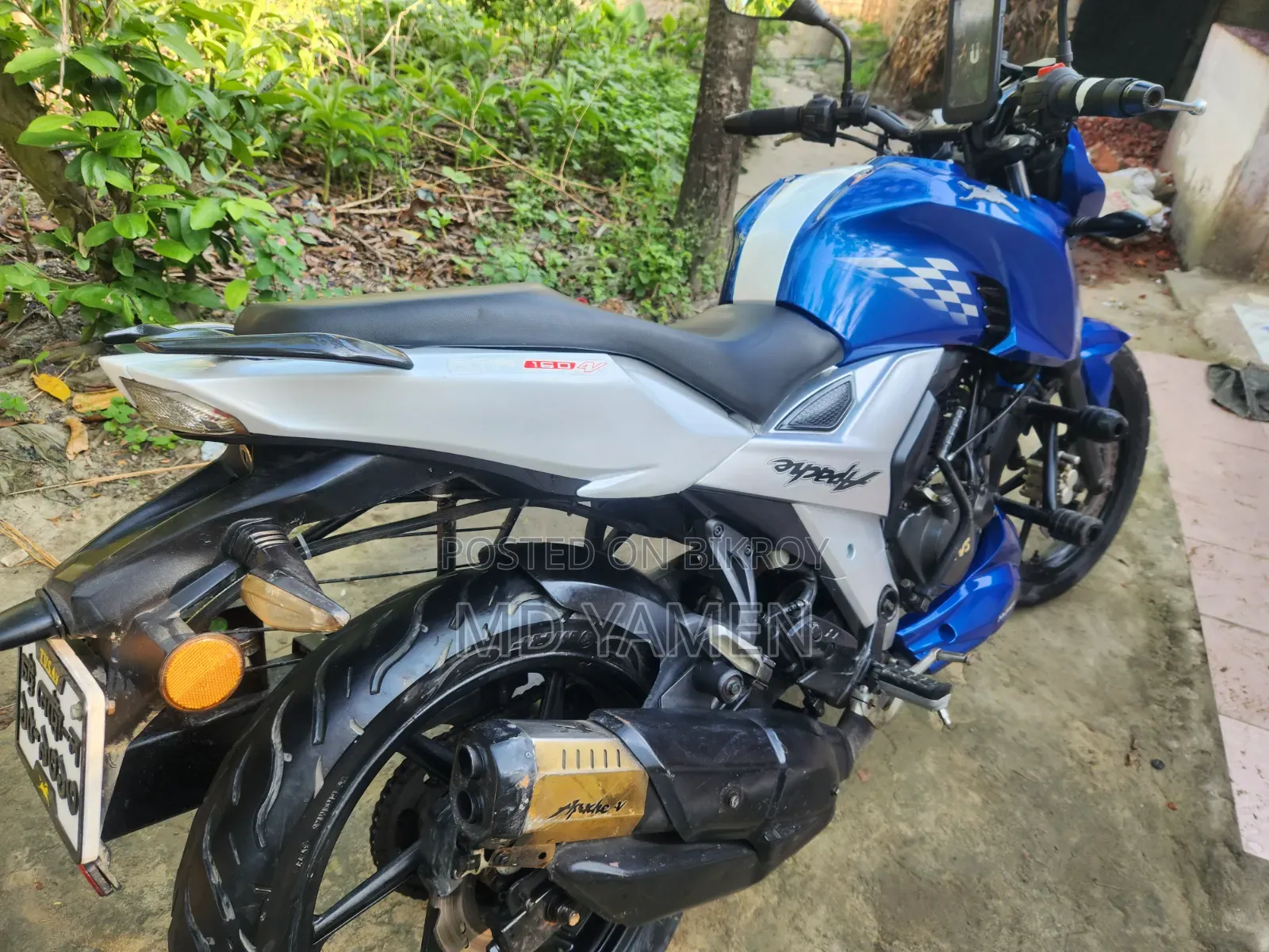 TVS Apache 160 4V 2021 Blue