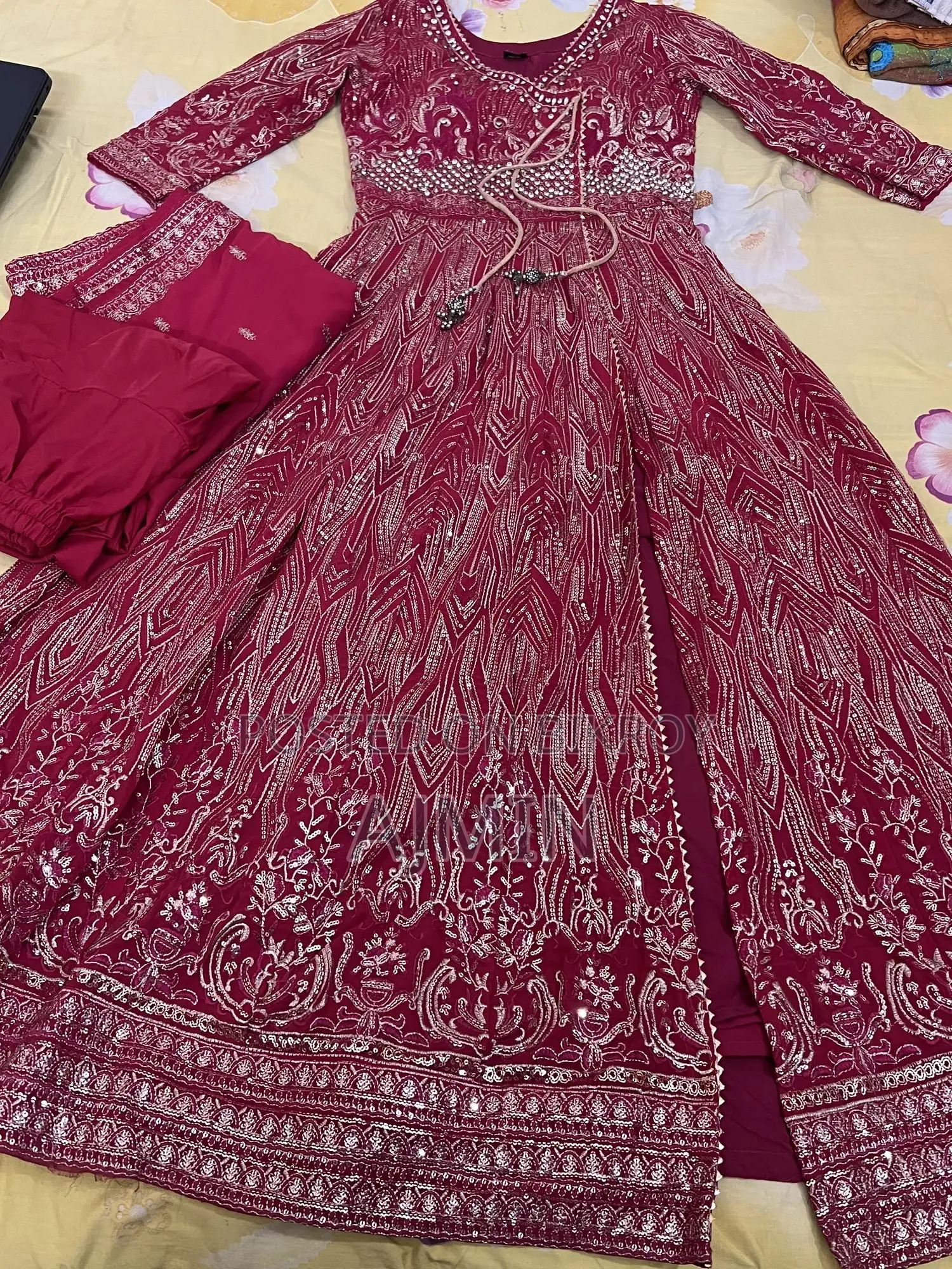 Pink Long Party Gown