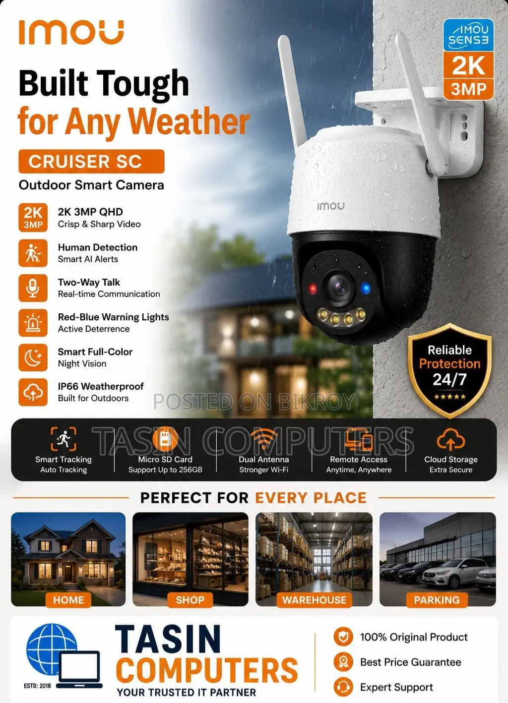 Imou Cruiser Sc 3mp Outdoor Wifi Smart Camera