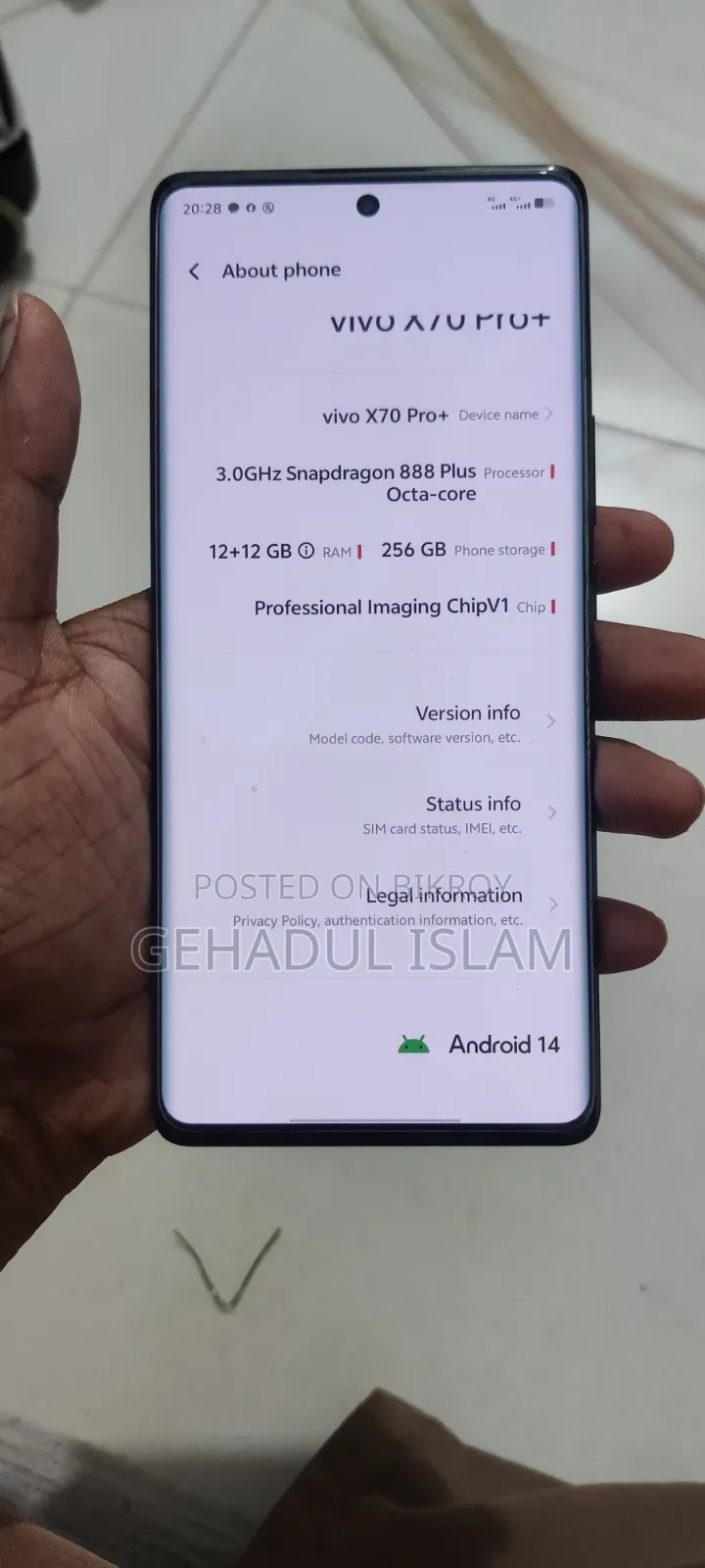 Vivo X70 Pro 256 GB Black