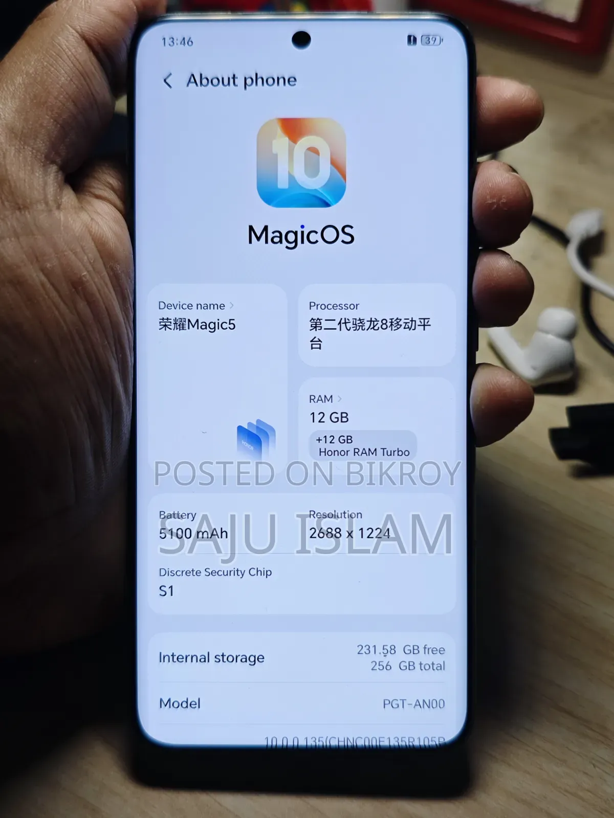 Honor Magic5 256 GB Black