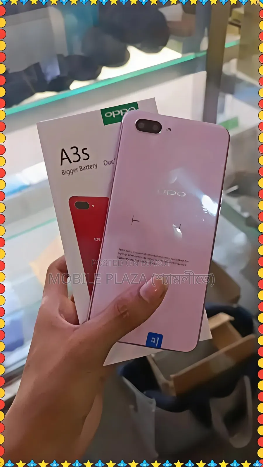 New Oppo A3s 64 GB Pink