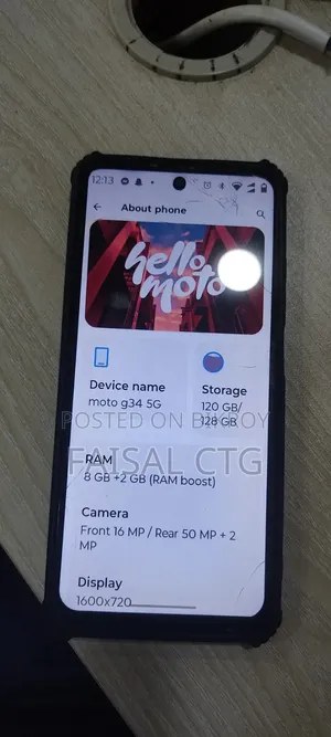 Motorola G34 5G 128 GB Blue
