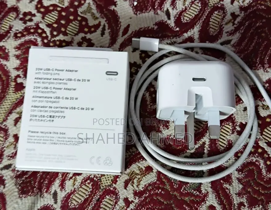 অ্যাপল ২০ওয়াট চার্জার+ক্যাবল
