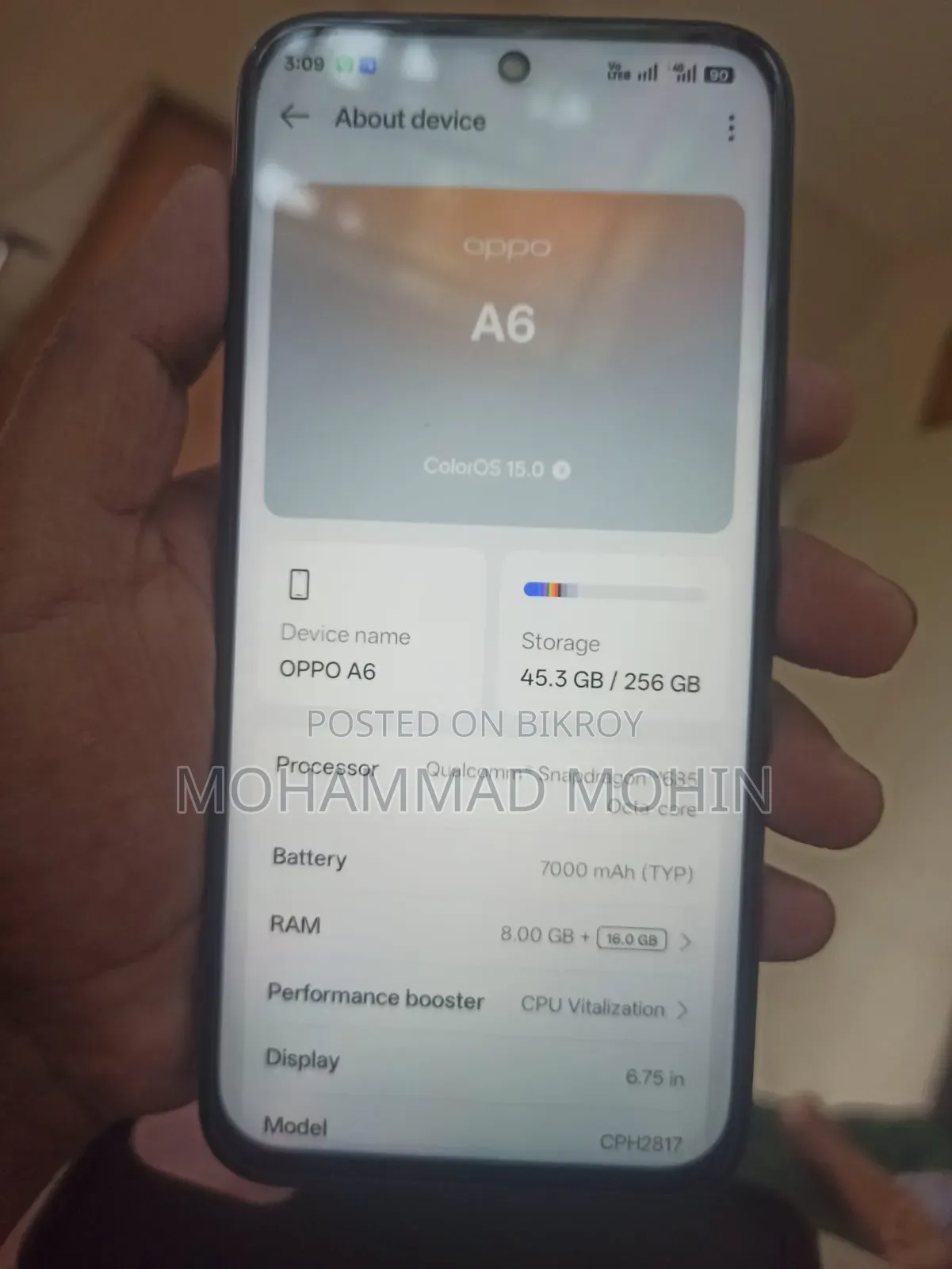 Oppo A6 256 GB