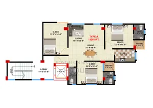 সাফার ই দ্বীন, তেজগাঁওয়ে ৩ বেডরুমের অ্যাপার্টমেন্ট বিক্রির জন্য