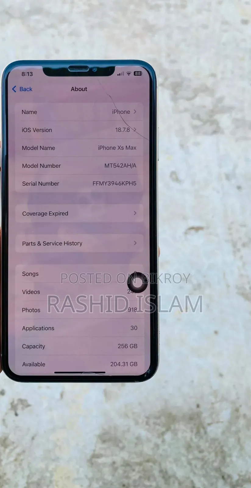 Apple iPhone XS Max 256 GB White
