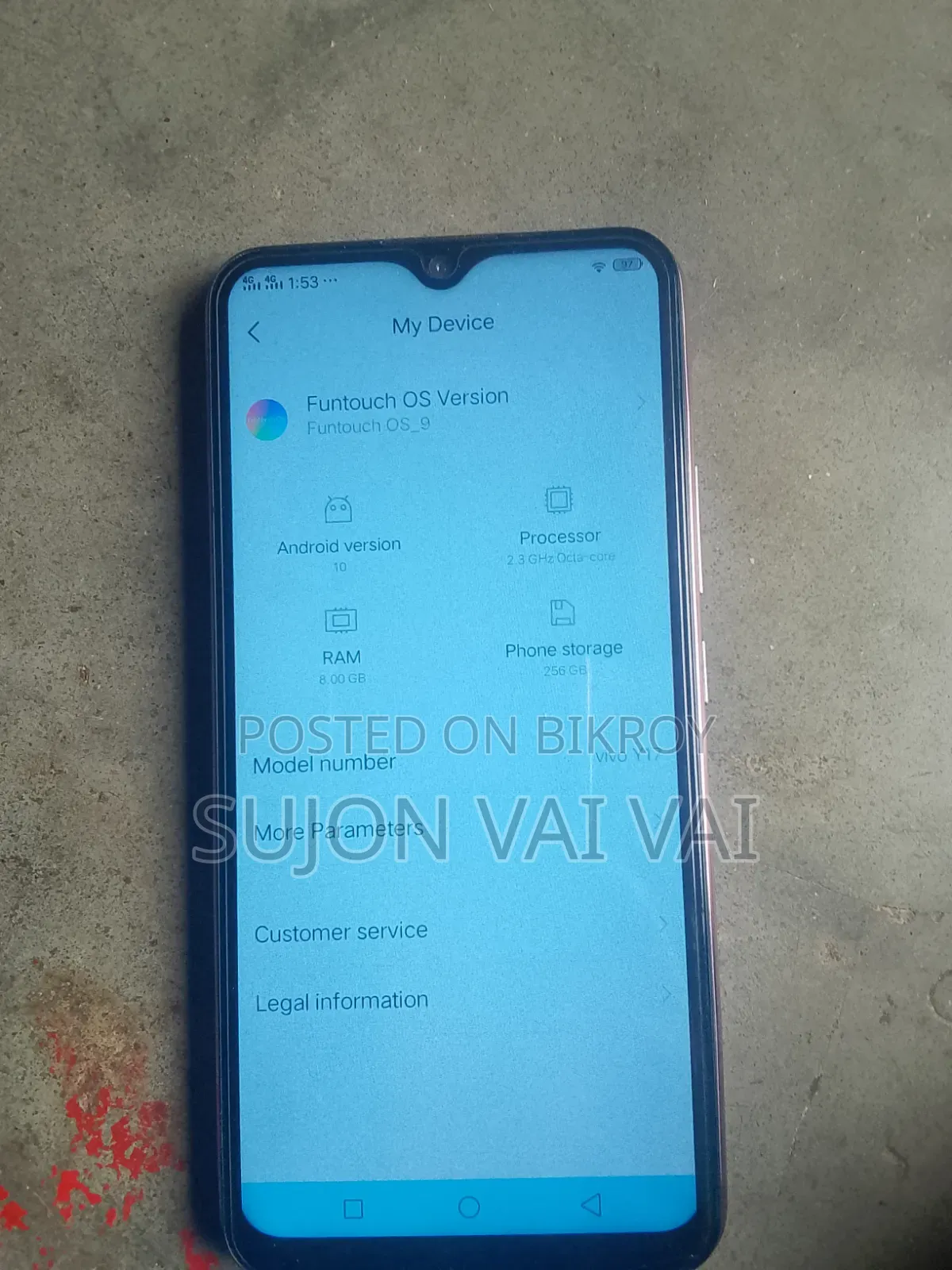 Vivo Y17 256 GB Pink