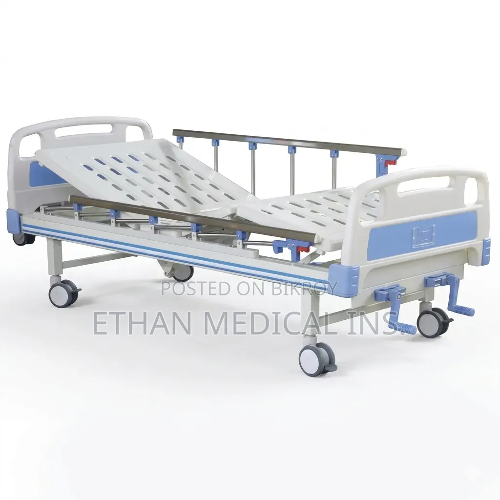 Double Crank Manual Hospital Bed