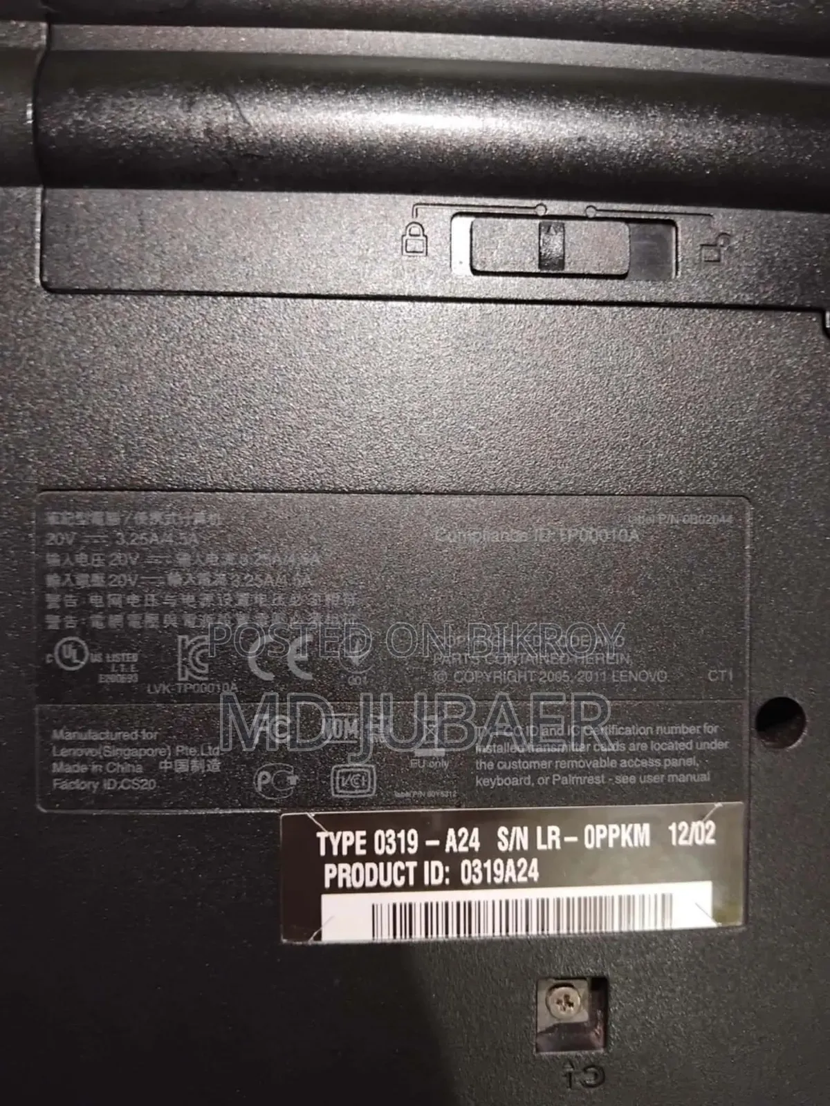 Laptop Lenovo ThinkPad Edge 15 6GB Intel Core I3 HDD 256GB