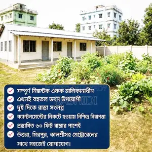 Land with tin-shed house for sale in Mirpur, Dhaka