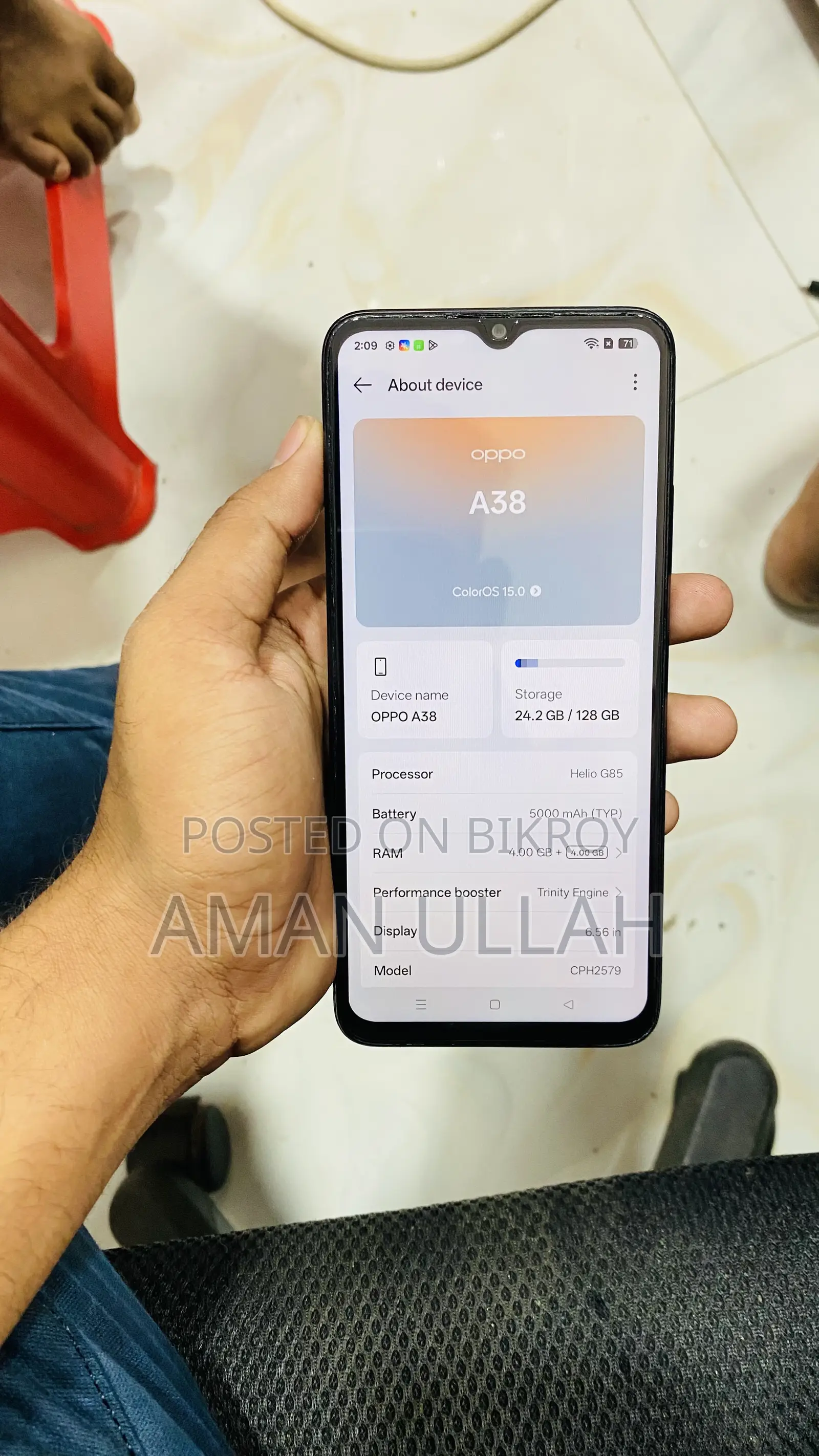 Oppo A38 128 GB Black