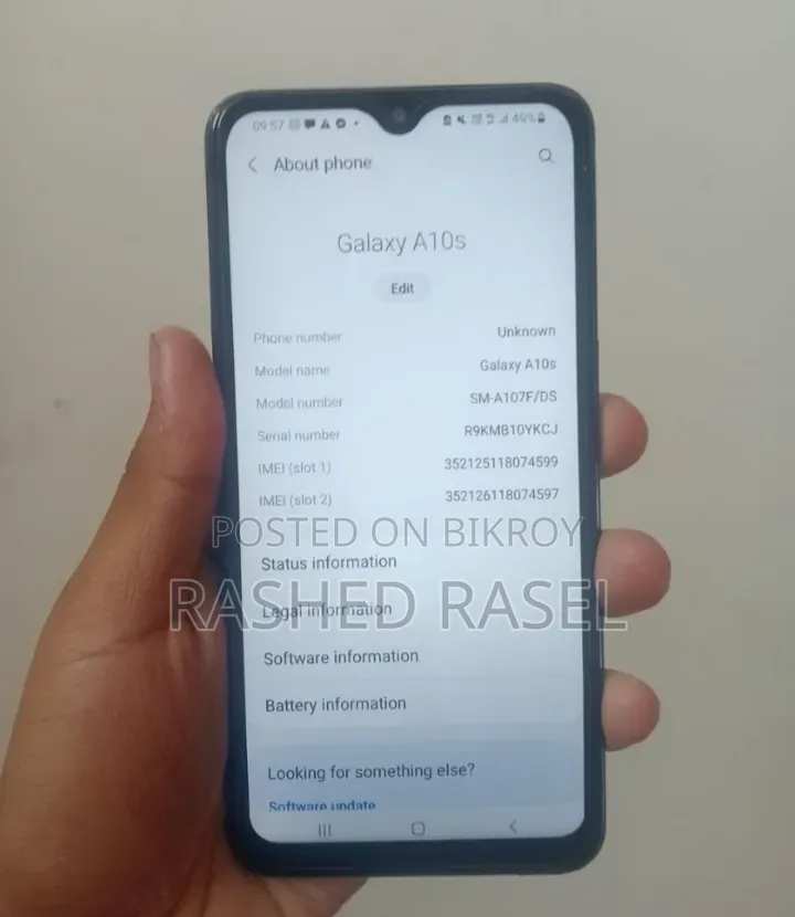 Samsung Galaxy A10s 32 GB Black
