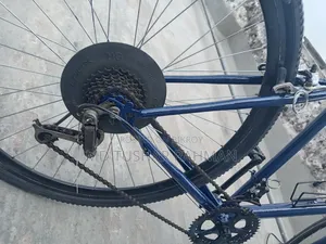 Cabot Hybrid City Rider Cycle, Rigid Fork, Custom Blue Paint