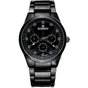 Baisheng Stainless Steel Analog Fashion Watch for Men