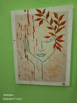 অ্যাক্রিলিক অন ক্যানভাস (স্লিপিং বিউটি ব্লিডিং)