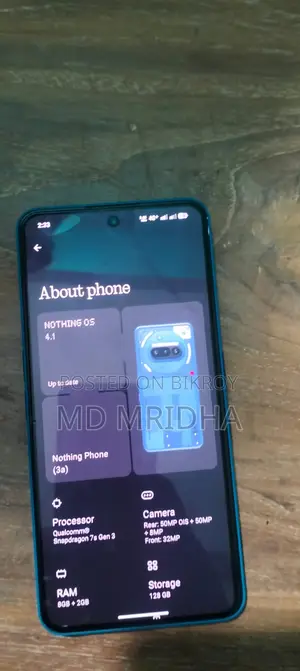 Nothing Phone 3a 128 GB Blue