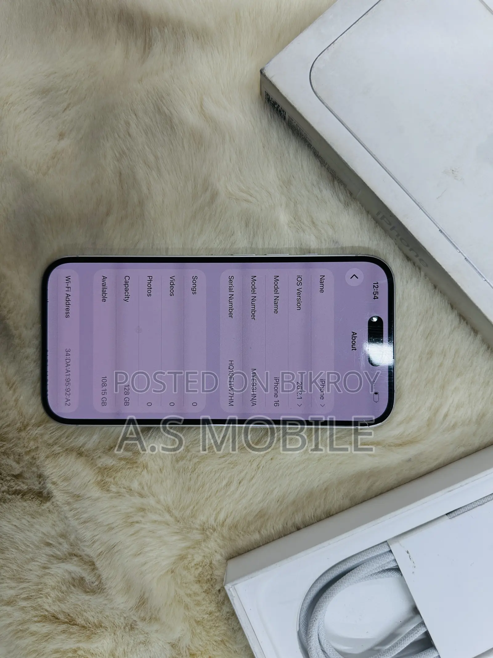 Apple iPhone 16 128 GB White