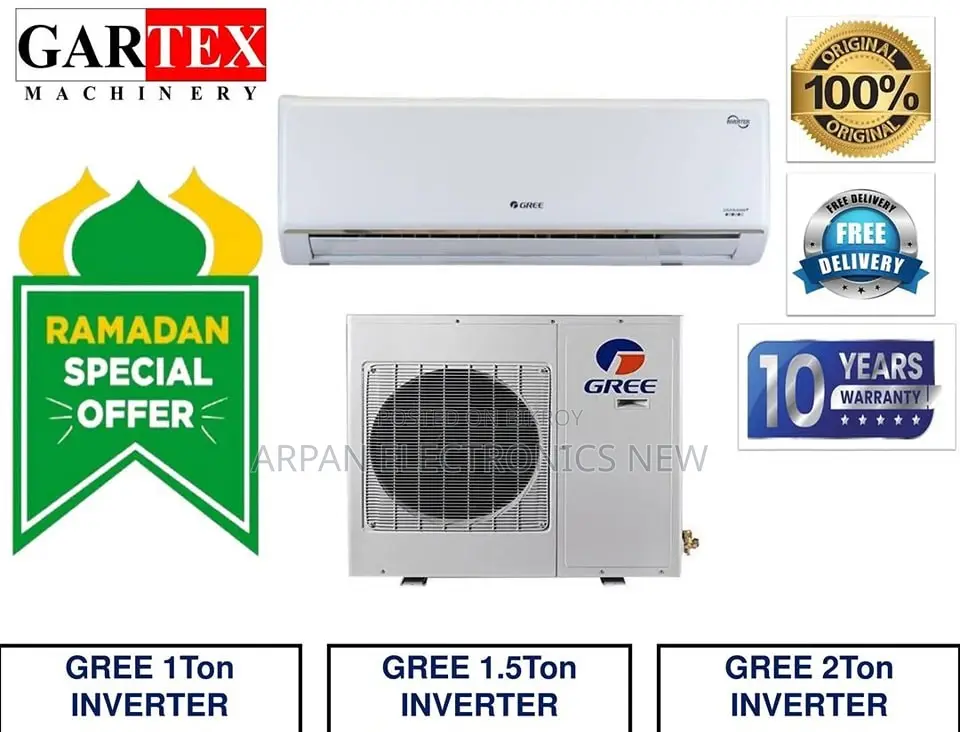 Warranty 12 Year 1.5 Ton Gree Inverter Split Ac Gs-18xpuv32