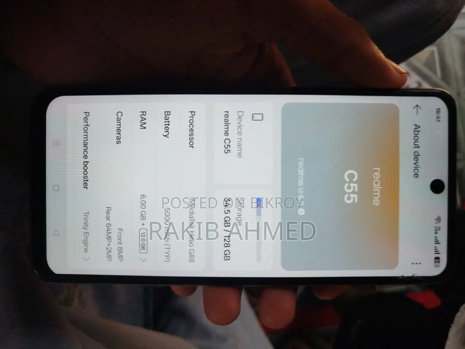 New Realme C55 128 GB White