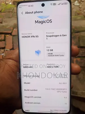 Honor X9b 5G 256 GB Yellow