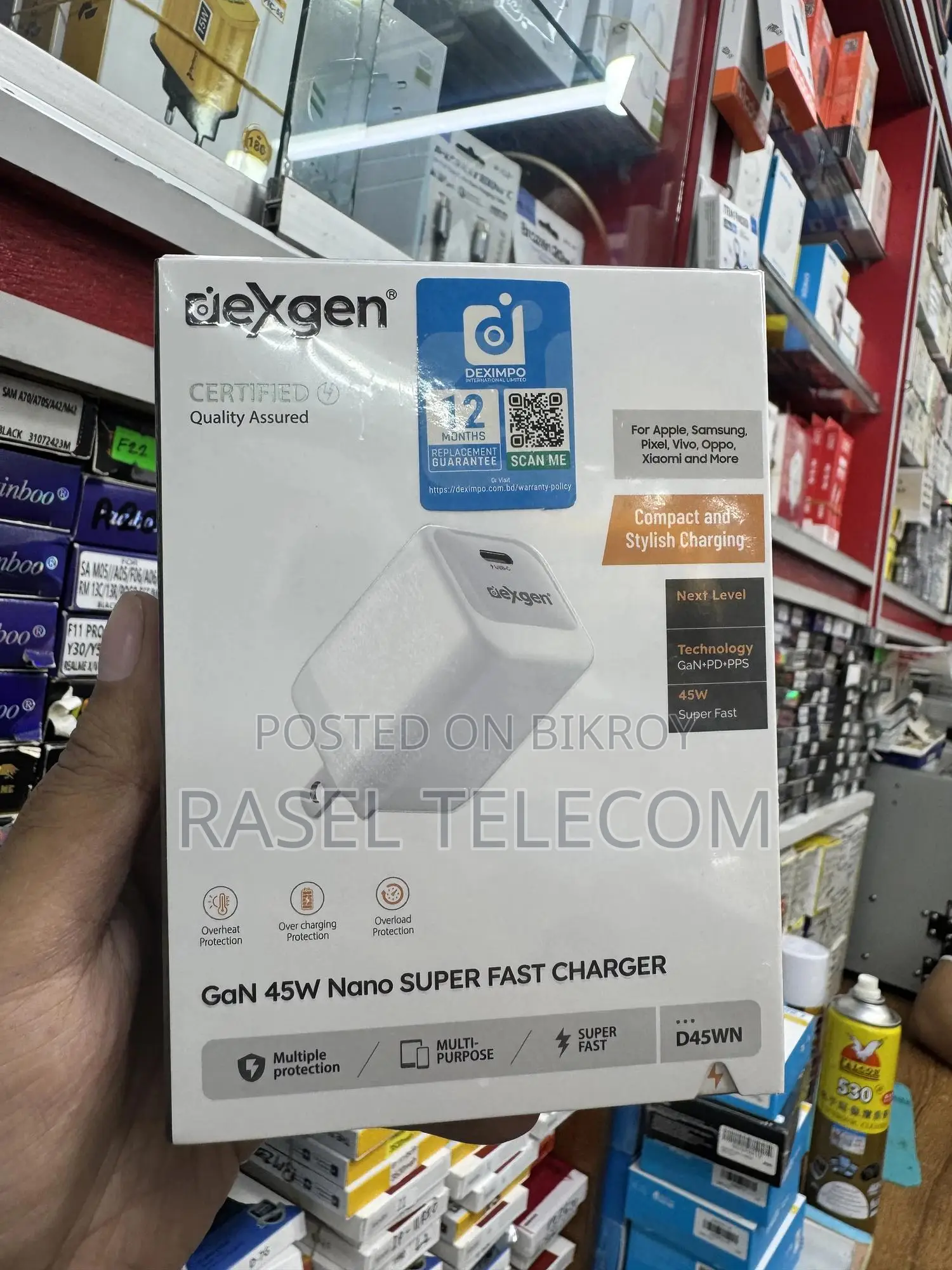 Dexgen GaN 45W Nano Super Fast Charger - Brand New