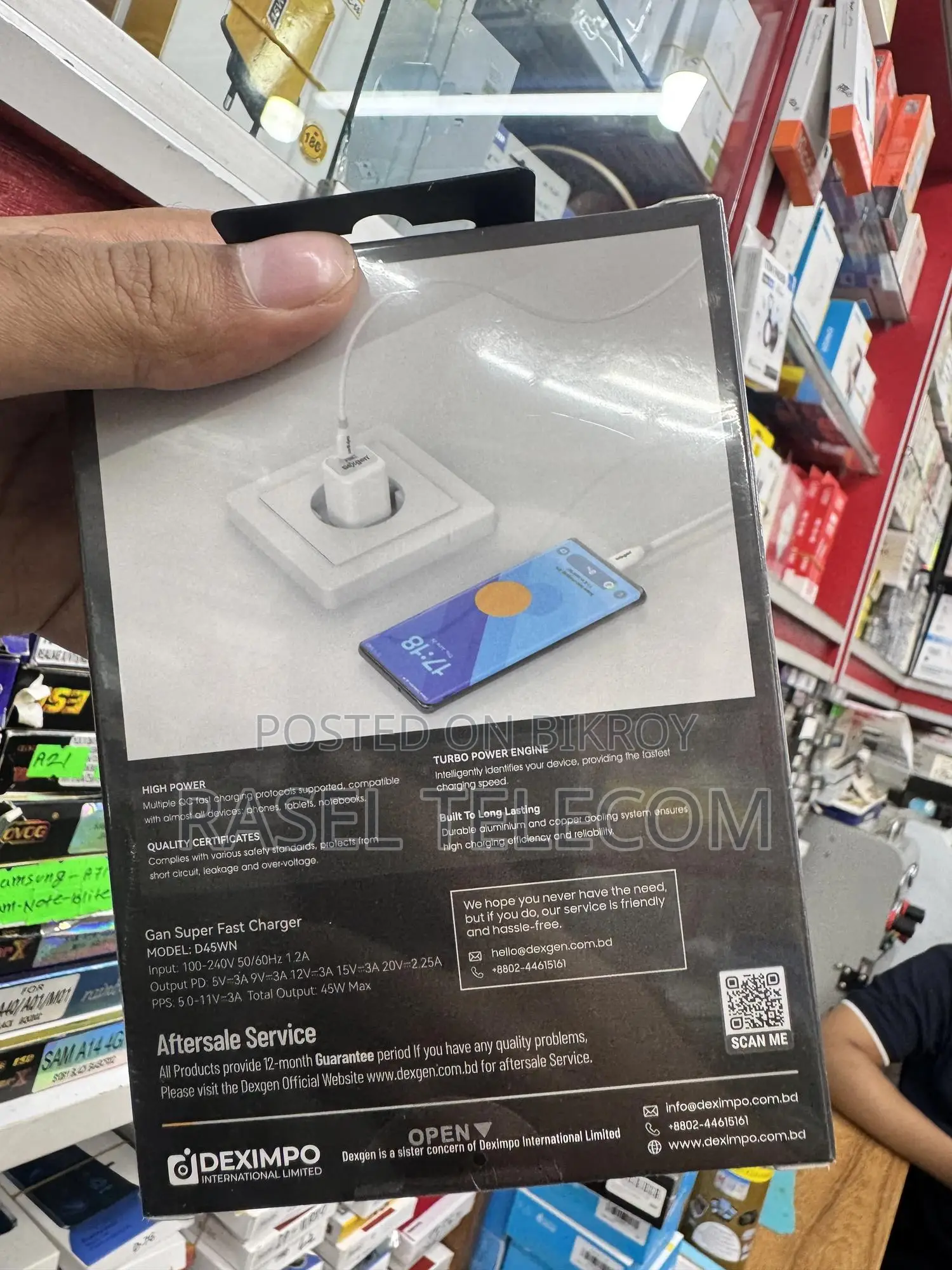 Dexgen GaN 45W Nano Super Fast Charger - Brand New